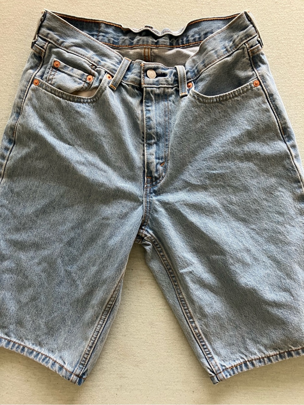 Levi’s 469 Loose-Fit Denim Shorts W30 L12 Light Wash Baggy Y2K